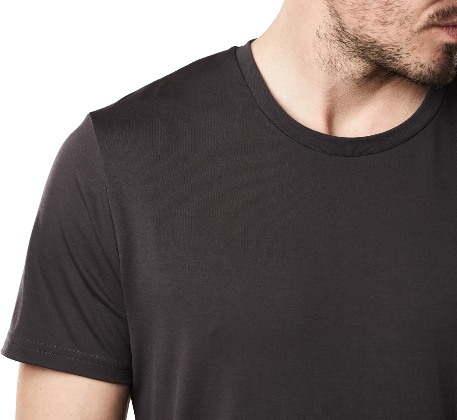 Mr. Davis Everyday Crew Neck Tee Bamboo Modal Comfort Blend - Fashionable Shirts Casual Wear