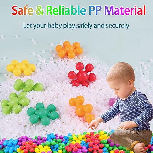 Miniatura 5 de Uiqozok 200 piezas de bloques de construcción para niños juegos de juguetes educativos de construcción rompecabezas de juguete de actividades