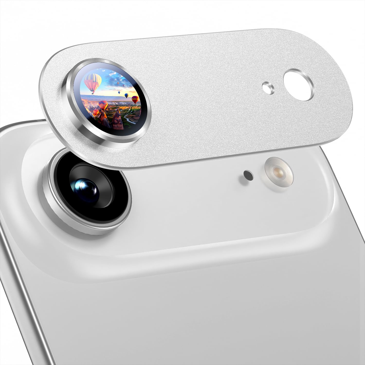 Uyiton for iPhone Air Camera Lens Protector, Metal Frame Glass Cover