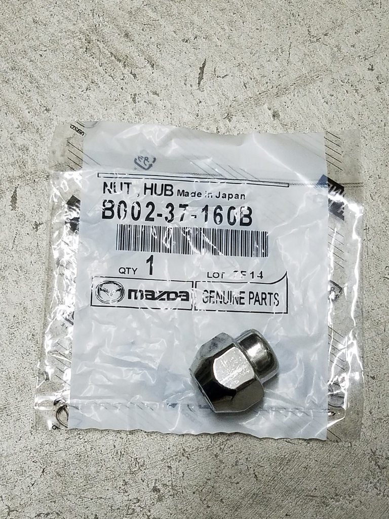 Mazda B002-37-160B, Wheel Lug Nut