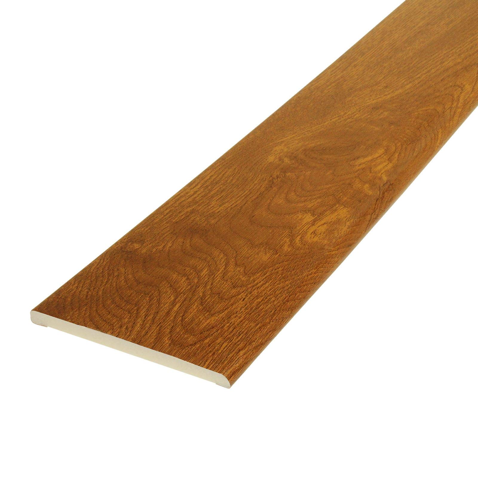 Pencil Round uPVC Architrave Trim (5m) - 95mm, Golden Oak — image 1