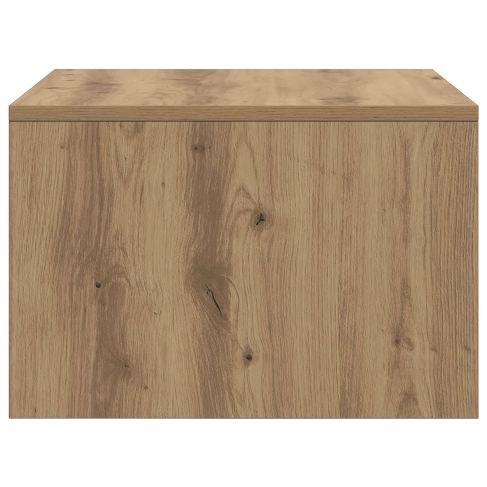 Wandtisch Artisan-Eiche Holzwerkstoff 60 x 45 x 30 cm platzsparender Schreibtisch für Homeoffice Arbeitszimmer mit Ablage und ergonomischem Design ideal für PC Laptop Schüler und Gaming