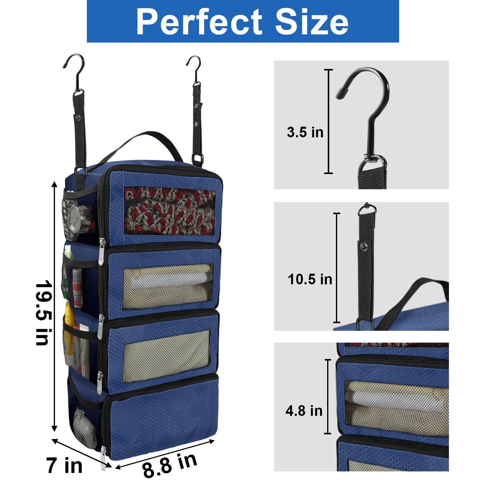 Trousse De Toilette De Voyage Portable à Suspendre Pour Homme Et Femme - Imperméable