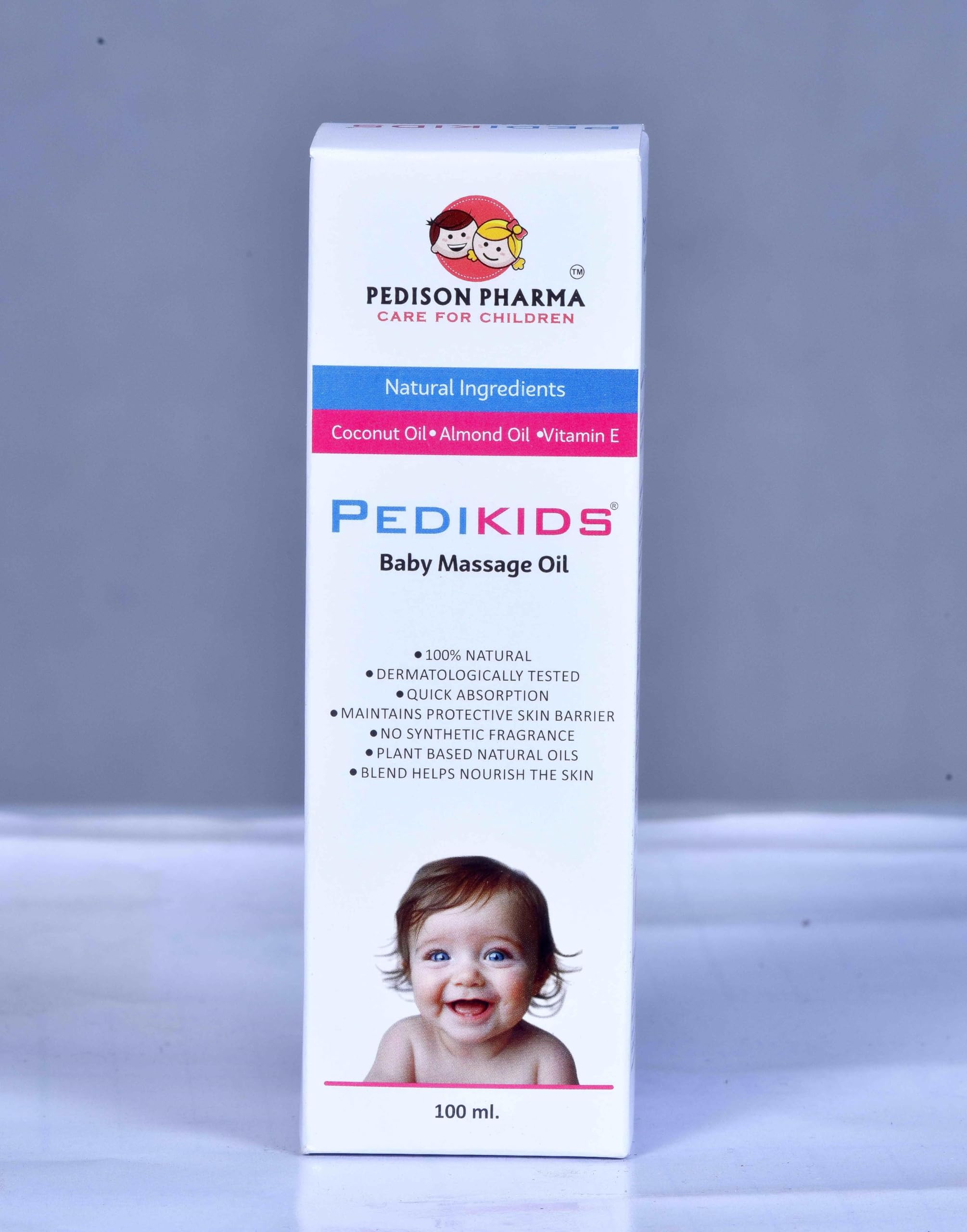 Pedikids Baby Massage Oil, 100ml, Natural Ingredients with Coconut Oil, Almond Oil and Vitamin E-image-42