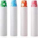 LITOPAK 400 Pack 3 oz Disposable Bathroom Cups, Colorful Small Disposable Paper Cups for Parties, Picnics, Barbecues, Travel and Events