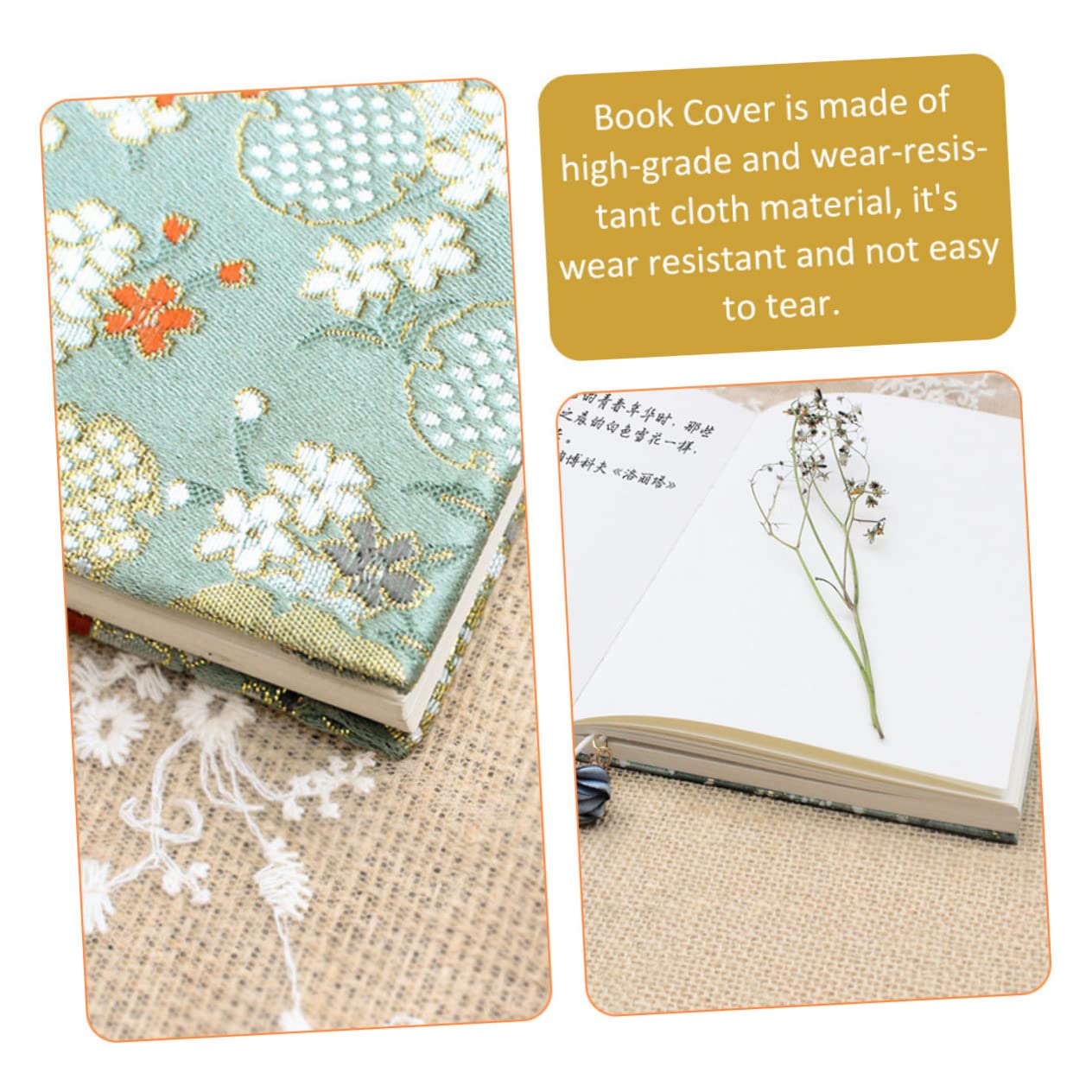 EXCEART 3pezzi Copertina Per Libri Resistente Fodera Regolabile e Riutilizzabile Per Libri Scolastici Protezione Stile Retro Facile Da Utilizzare e Lavabile