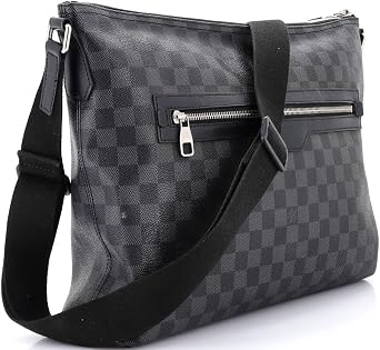 Pre-Loved Mick Messenger Bag Damier Graphite GM, Black