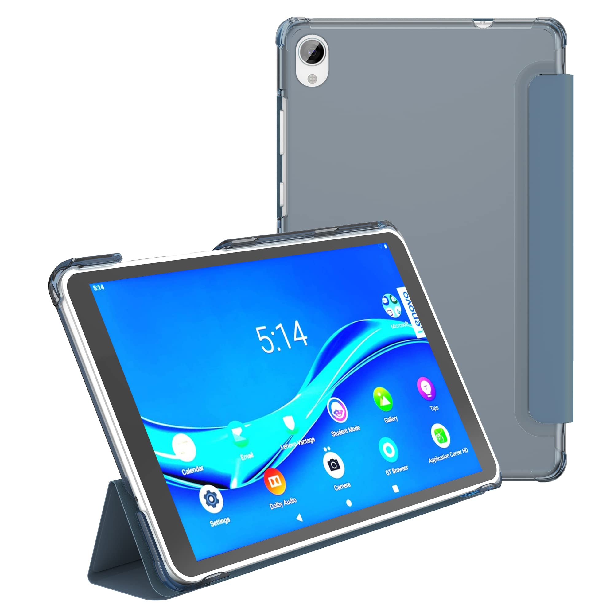 SwooK [Wake/Sleep] Ultra Thin TRI-FOLD Stand Flip Cover Case for Lenovo Tab 10.3 inch M10 FHD Plus TB- X606V, TB- X606F, TB- X606X 10.3 inch Tablet Tab Stand Flip Case Cover-image-41