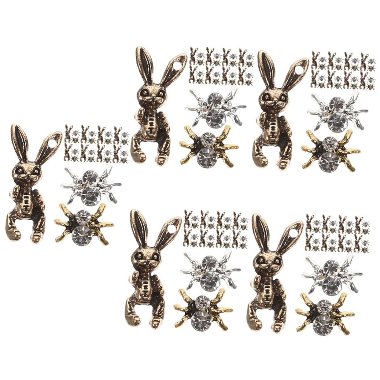 5 set Gioielli Con Diamanti Per Unghie Accessori Per Unghie Ciondoli Per Unghie Ciondoli A Forma Di Ragno Per Lavori Artigianali Strass Per Unghie Gioielli Per 30 pezzi*5