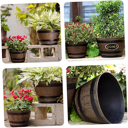 Miniatura 8 de BESTOYARD Maceta de resina para maceta pequeña, extra grande, soporte decorativo para macetas