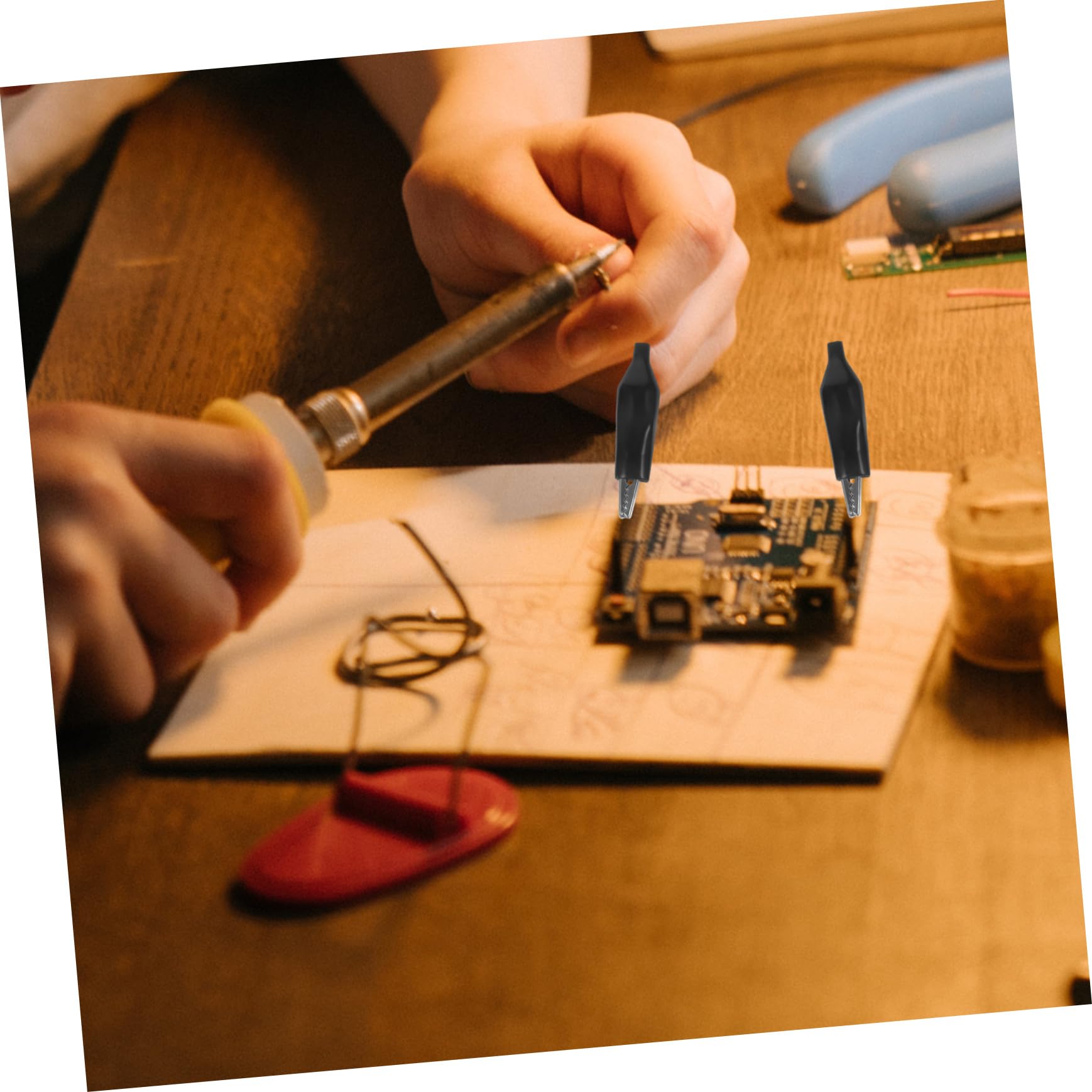 30pcs Alligator Clip Alligator Clips Crocodile Electric Clips Alligator Clip Leads Alligator Clip Electrical Crocodile Clips Alligator Clip for Wires Alligator Clamps Black NULYLU