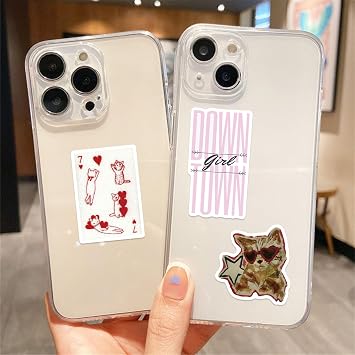 100Pcs Aesthetic Downtown Girls Stickers Pack Cool Trendy Y2K Sticker for Water Bottle Funny Waterproof Decals for Teens Adults Vinyl Stickers for Laptop Skateboard Party Supplies (Downtown)