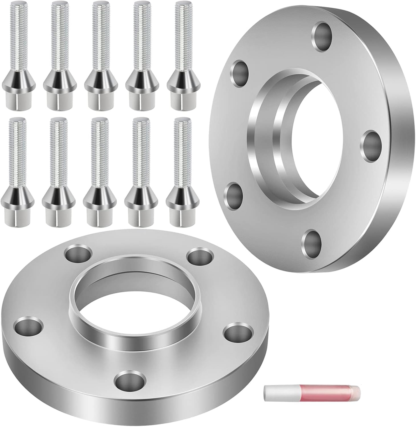 ECCPP 2PCS 5 Lug Hub Centric Wheel Spacers 20mm 5x120mm to 5x120mm 72.56mm hub Staggered Kit fit for E82, E88 E36 E30 E90, E91, E92, E93 E28, E34 E23, E32, W38 E31 with 12x1.5 Lug Bolts