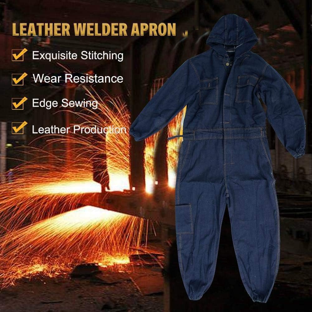 Best Cyber Monday 🔥 Men's Long Sleeve Coverall Overalls, Wear-resistant Protective Suit Hooded Coverall, Denim Coverall Electric Welding Suit Labor Insurance Clothes Auto Repairman Workwear(170) Limited Stock Men's Long Sleeve Coverall Overalls, Wear-resistant Protective Suit Hooded Coverall, Denim Coverall Electric Welding Suit Labor Insurance Clothes Auto Repairman Workwear(170)