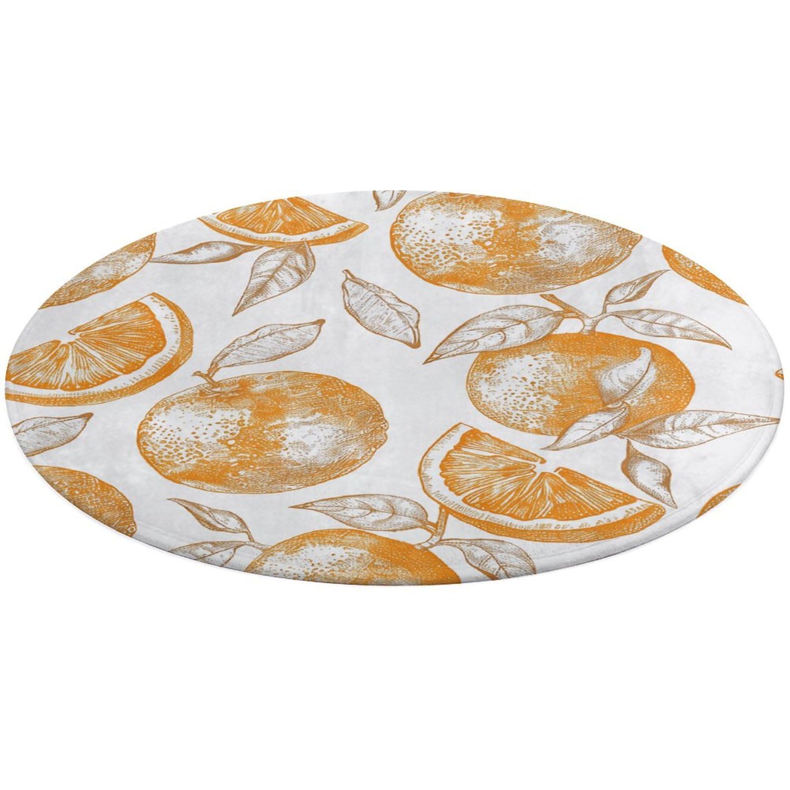 Tapis pelucheux lavable cuisine salle de bain petit tapis imprimé main
