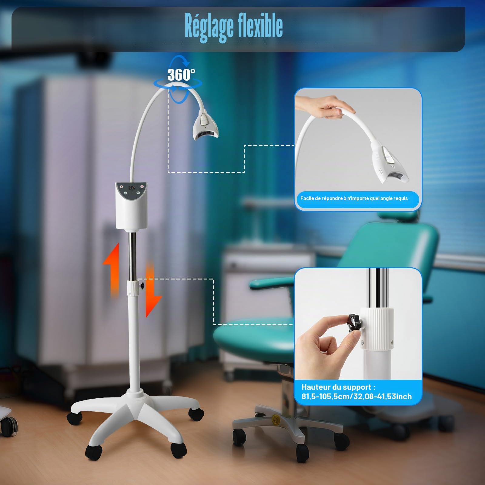Blanchiment Dentaire Mobile - Accélérateur Avec Lumière LED Pour Dents Plus Blanches