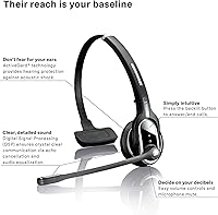 Vista 5 de Sennheiser SD PRO1 ML - Auriculares inalámbricos para PC y teléfono de escritorio, MS Teams, Skype Empresarial, Lync, compatibles con aplicaciones