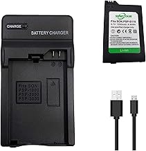 1 Pcs PSP-S110 Battery and Charger PSP S110 Battery and Charger Compatible with PSP-110 PSP-S110 PSP 1000 Series / PSP 2000 Series / PSP 3000 Series