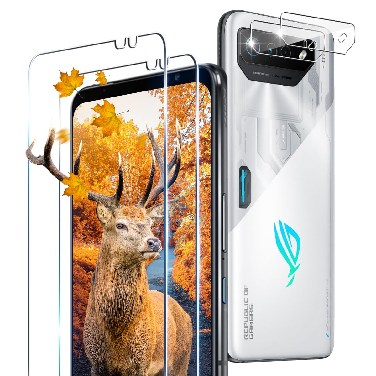 Amazon.co.jp: 【2+2枚セット 指紋認証対応】 用 ASUS ROG Phone 7 