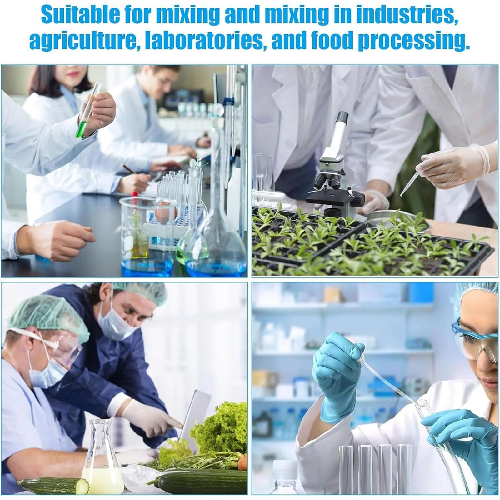 Agitatore magnetico, velocità regolabile ad alta capacità, agitazione avanti e indietro, precisione di velocità 5 giri/min, timer: da 1 min a 23 h 59 m 59 s, ideale per uso in laboratorio