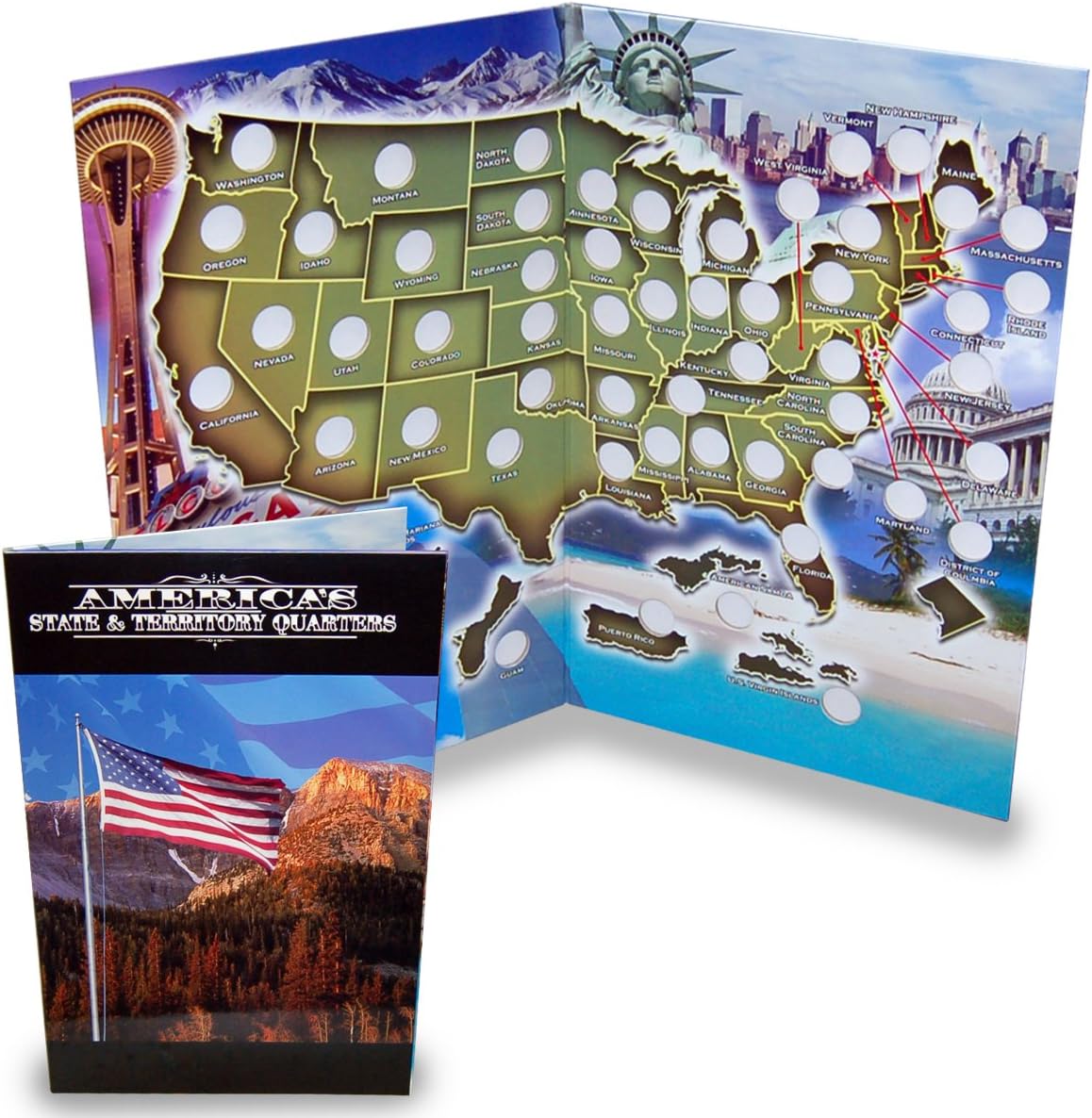 State Quarter Collection Map Book