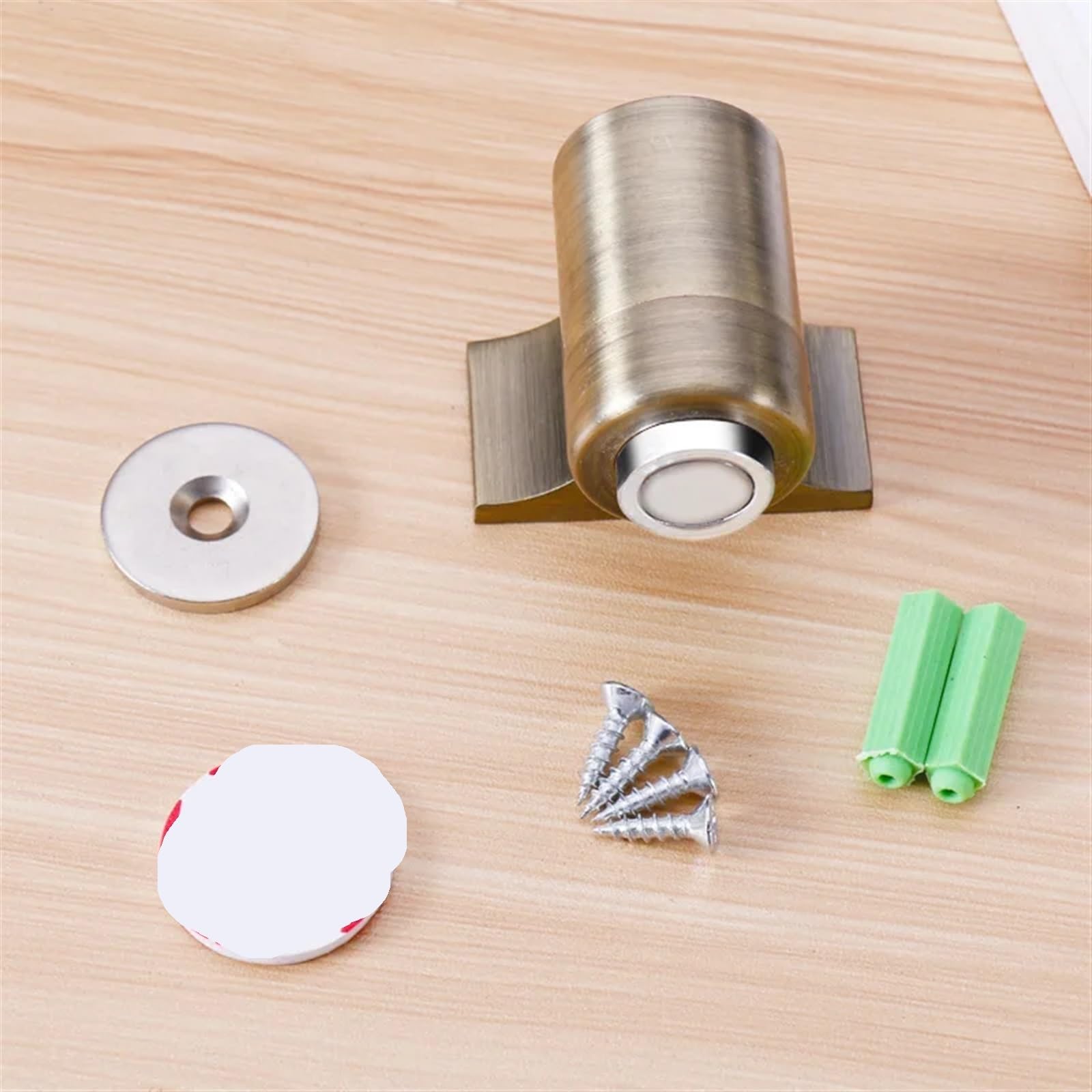 Butée de porte en alliage de zinc robuste finition bronze authentique