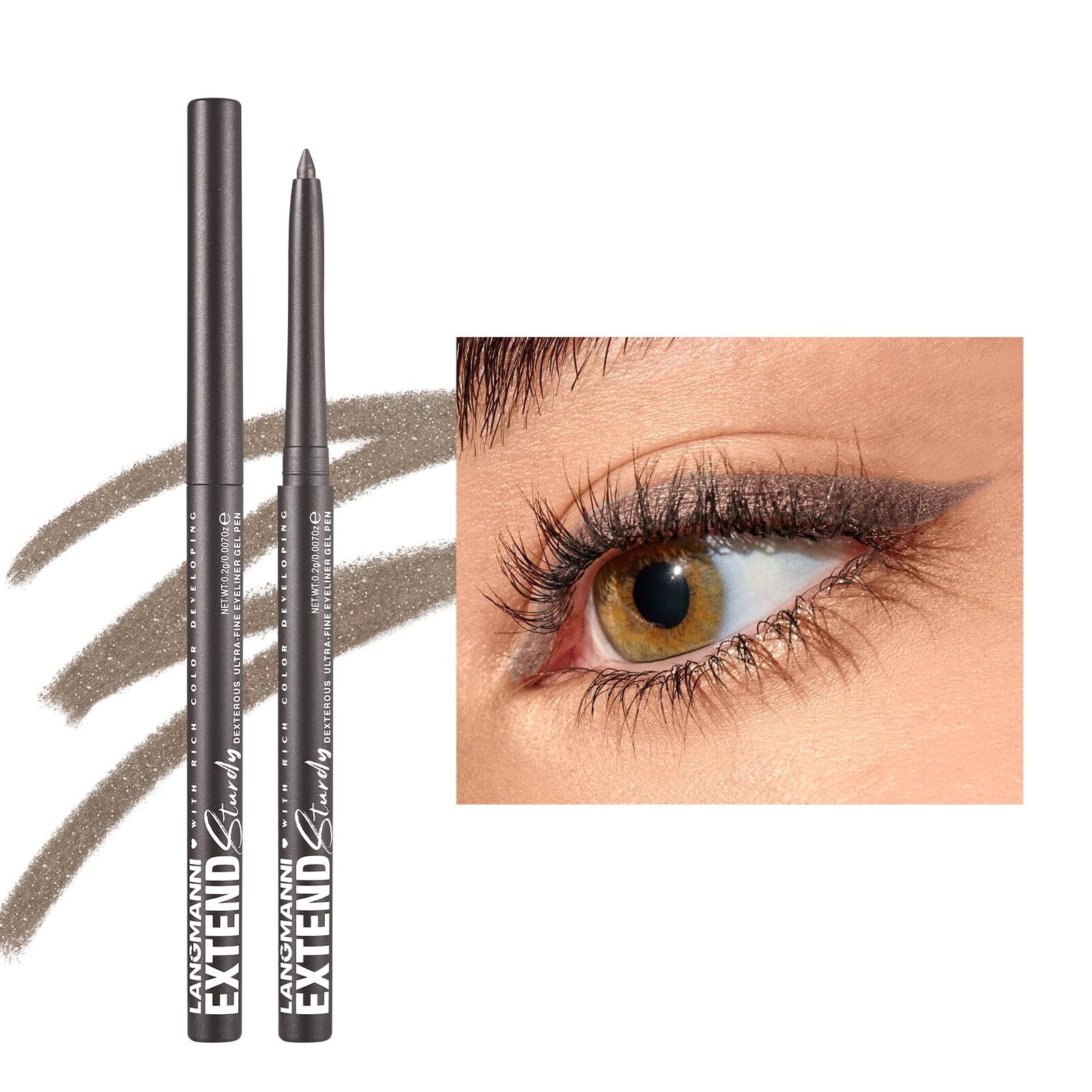 Liquid Eyeliner Colorful Matte Glitter Neon Eyeliner Pencil Pigmented Smudgeproof Long Last Gel Eye Liner Quick dry L10