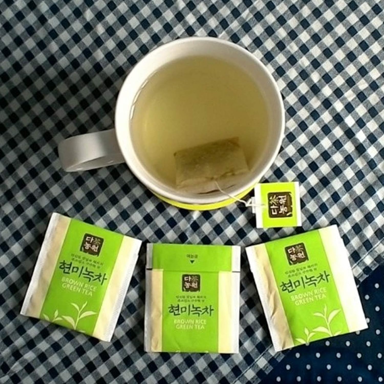 Danongwon Brown Rice Green Tea 100 Tea Bags Fragrant Taste Korea Natural Leaf Powder