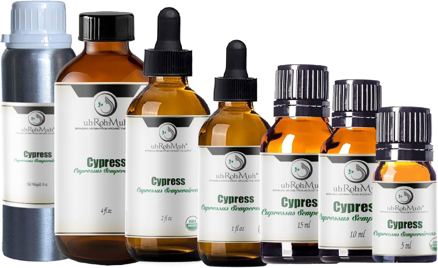Organic Cypress Essential Oil | Steam Distilled Cupressus Sempervirens Leaf Oil, Fresh Woody Aroma Middle Note Oil for Aromatherapy, Skincare, Haircare and DIY Cosmetic Blends | Spain - 4 Fl Oz
