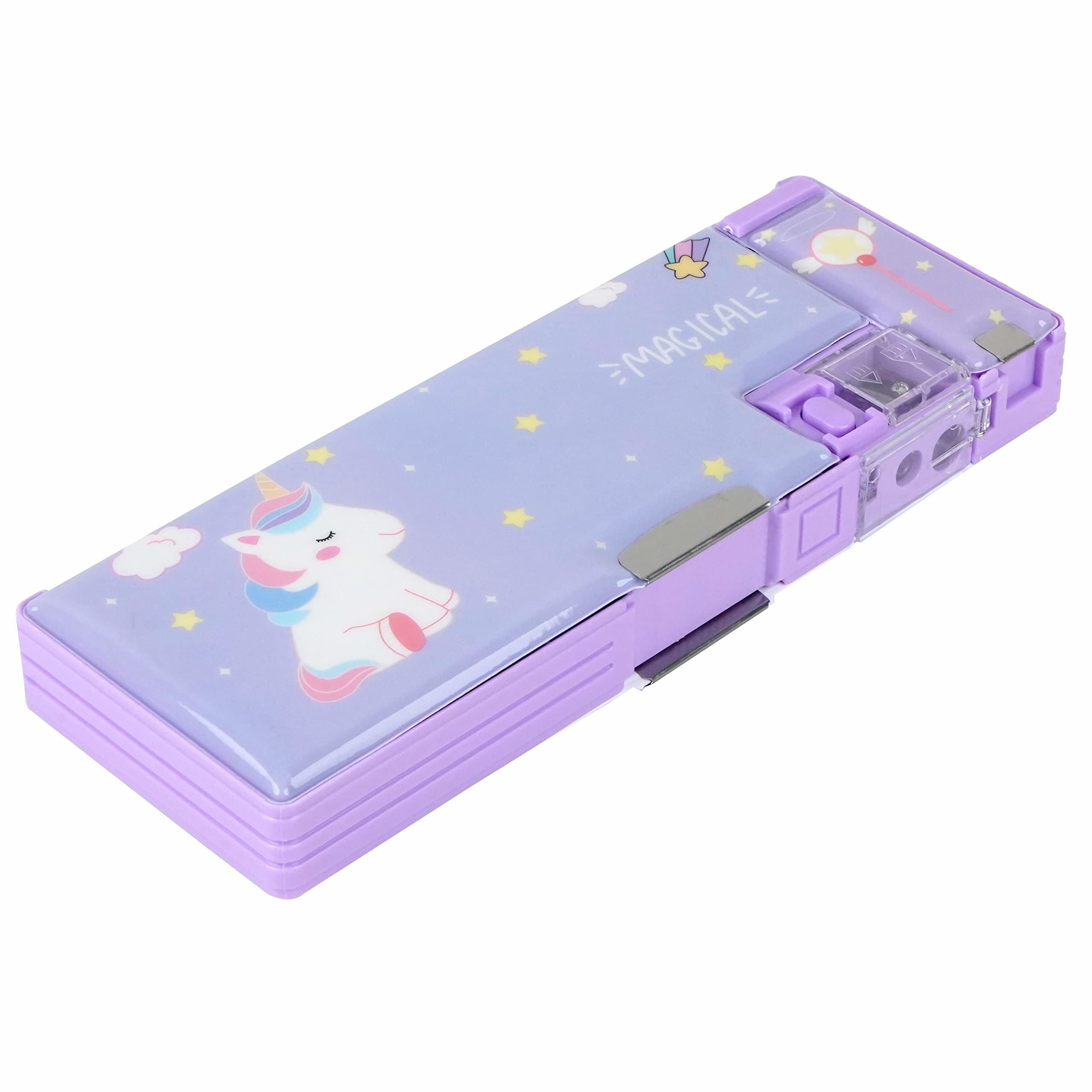 Techno Buzz Deal Multifunctional Pencil Box for Kids, Pencil Box, Kids Pencil Box for Girls, Magnetic Pencil Box for Girls, Girls Pencil Pouch, Pop up Pencil Box, Return Gifts for Kids