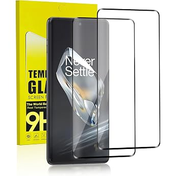 Screen Protector for OnePlus 12 Pack of 2 0.25 mm HD Clear Screen Protector for OnePlus 12 Film Anti-Bubble Perfect Fit Tempered Glass Film for OnePlus 12 Protective Glass