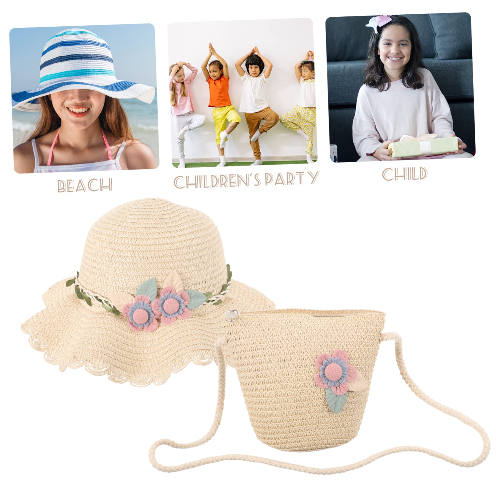 Sombrero De Playa para Niñas Sombreros Sombrero De Playa para Niñas Pequeñas Sombrero De Bebé Niña Sombrero De Playa De Algodón Sombrero para Niñas Sombrero para Niñas Sombrero