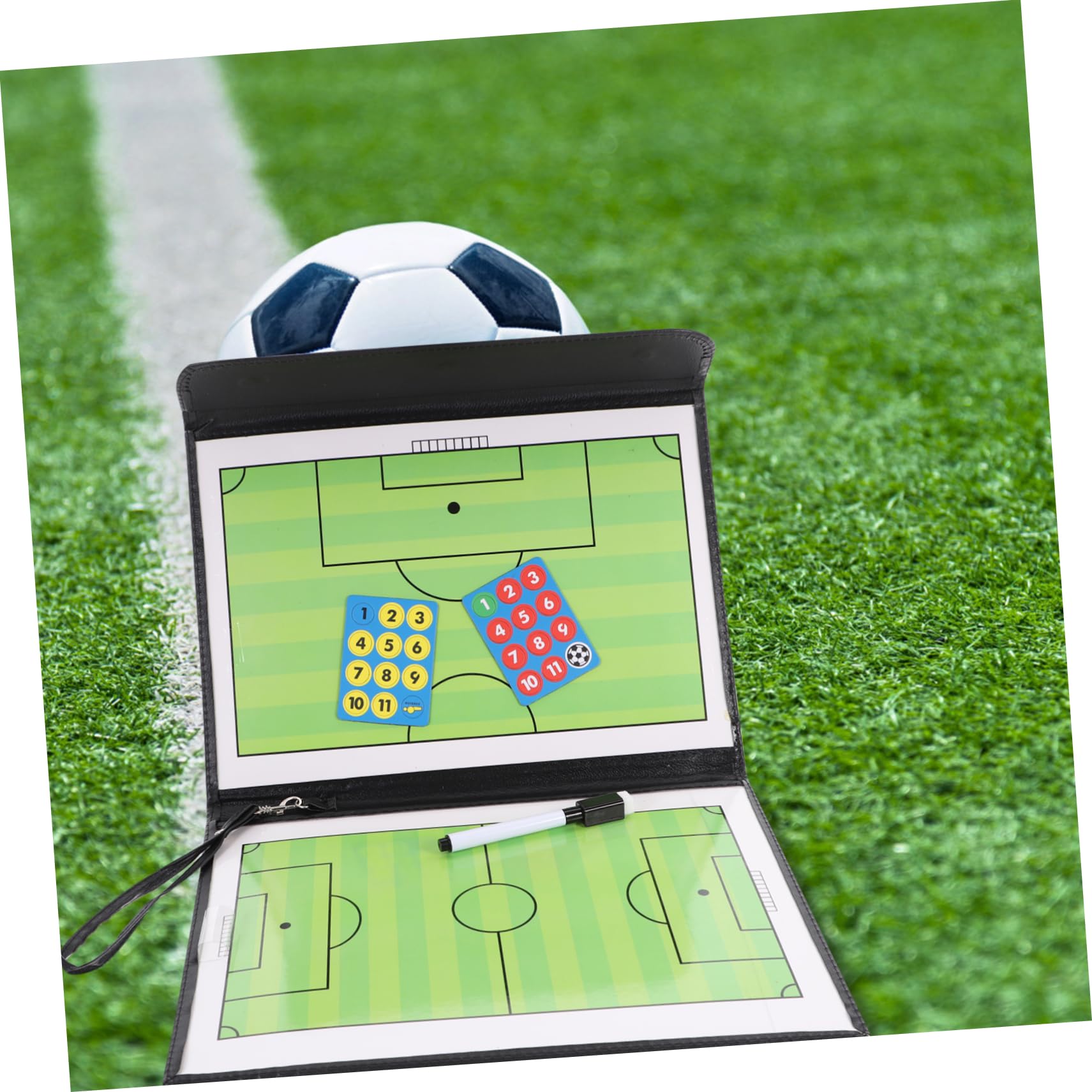 Happyyami Football Match Board Portable with Durable Material for Easy Strategy Planning and Team Communication