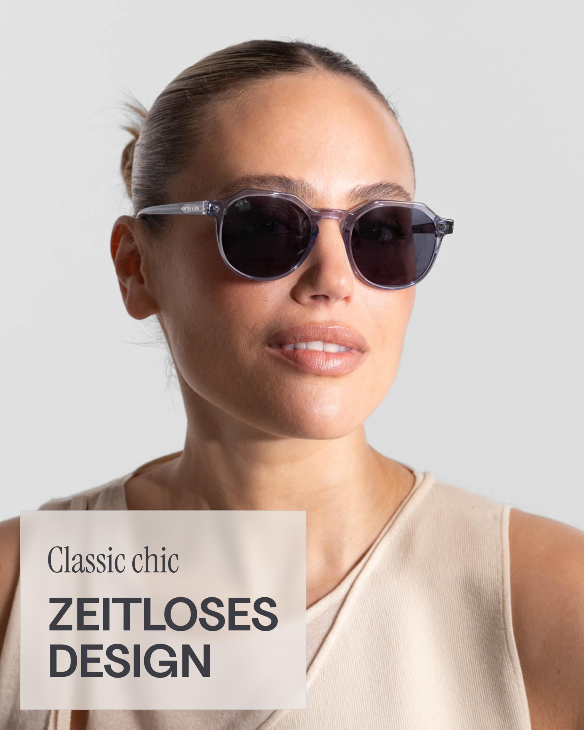 Kapten & Son Sonnenbrille Manila | Sonnenbrille Damen & Herren mit Sonnen- und UV-Schutz | Stylische, runde Gläserform | Unisex Sunglasses