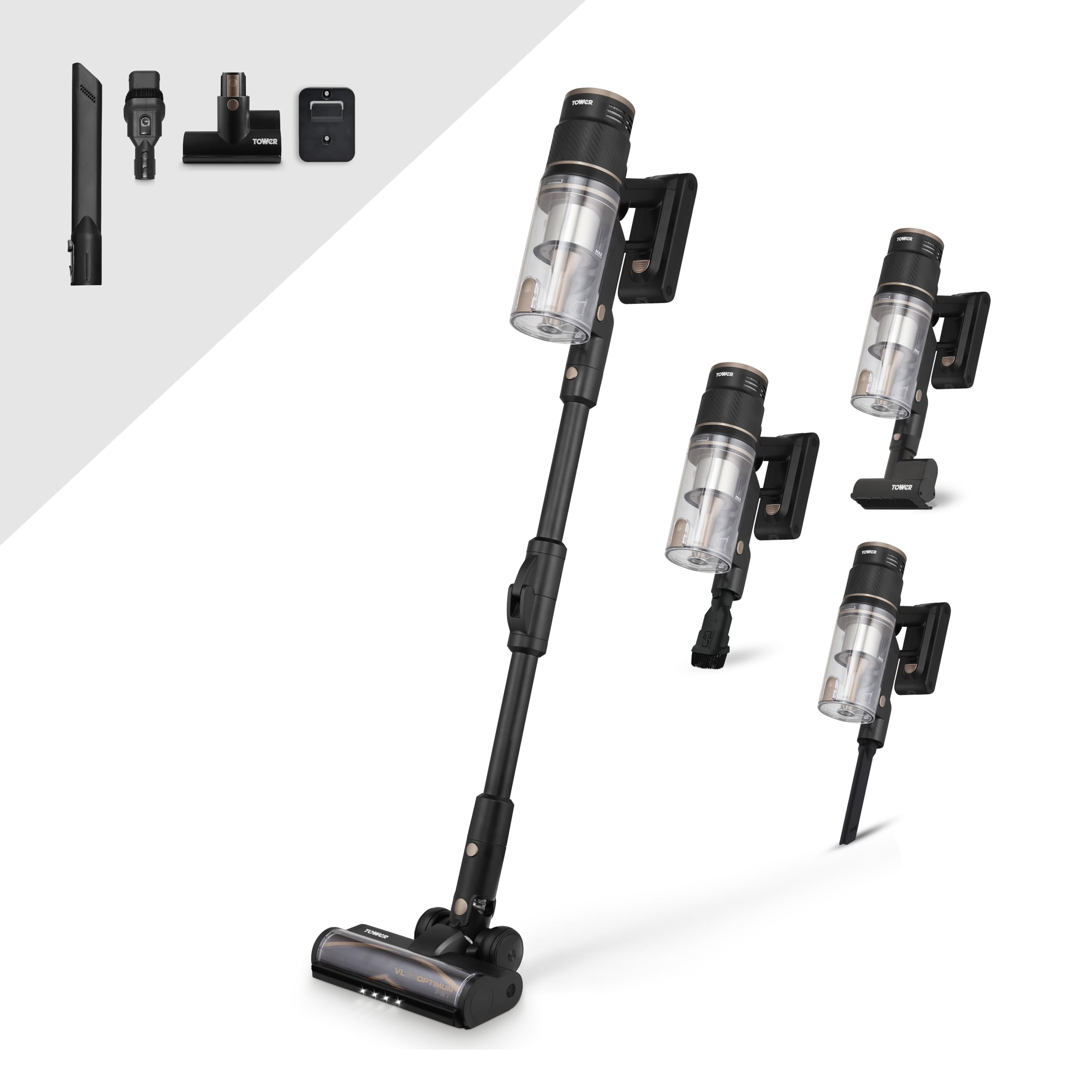 Tower Unisex Black Vl120 Optimum Pets Detect Cordless Vacuum & Bronze