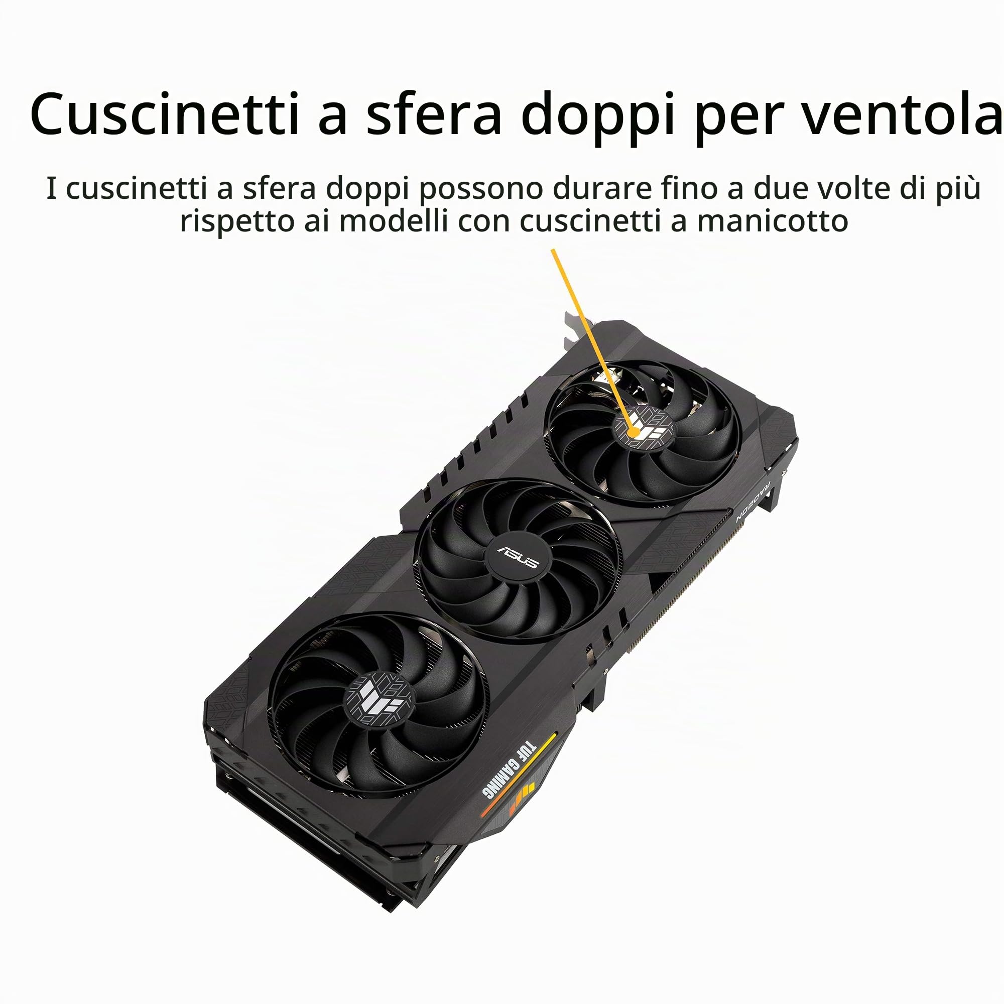 ASUS TUF Gaming AMD Radeon RX 6700 XT OC Edition Scheda Grafica, AMD RDNA 2, PCIe 4.0, 12GB GDDR6, HDMI 2.1, DisplayPort 1.4a, Ventole Axial Tech e Doppi Cuscinetti a Sfera, GPU Tweak II, Nero