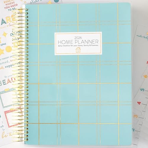 PPP Home Planner 2026 | Calendario semanal de 12 meses (inicio del domingo) | Revisión mensual y listas de verificación de temporada | Hojas de