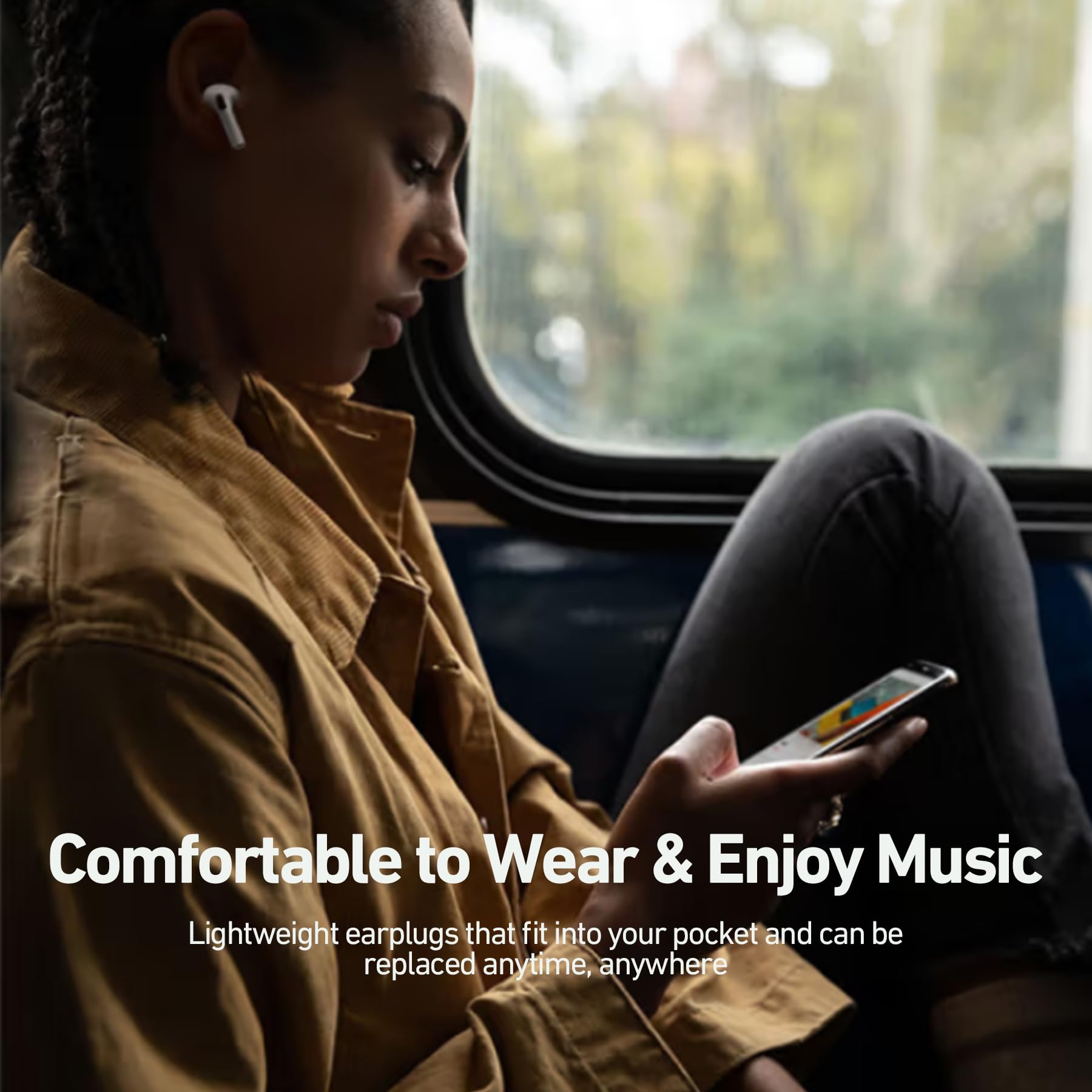 Adhiper Wymienne końcówki do Airpods Pro 2. generacji z otworem na redukcję szumów, silikonowe końcówki do Airpods Pro z opakowaniem do przechowywania, mieszczą się w etui ładującym (S/M/L)