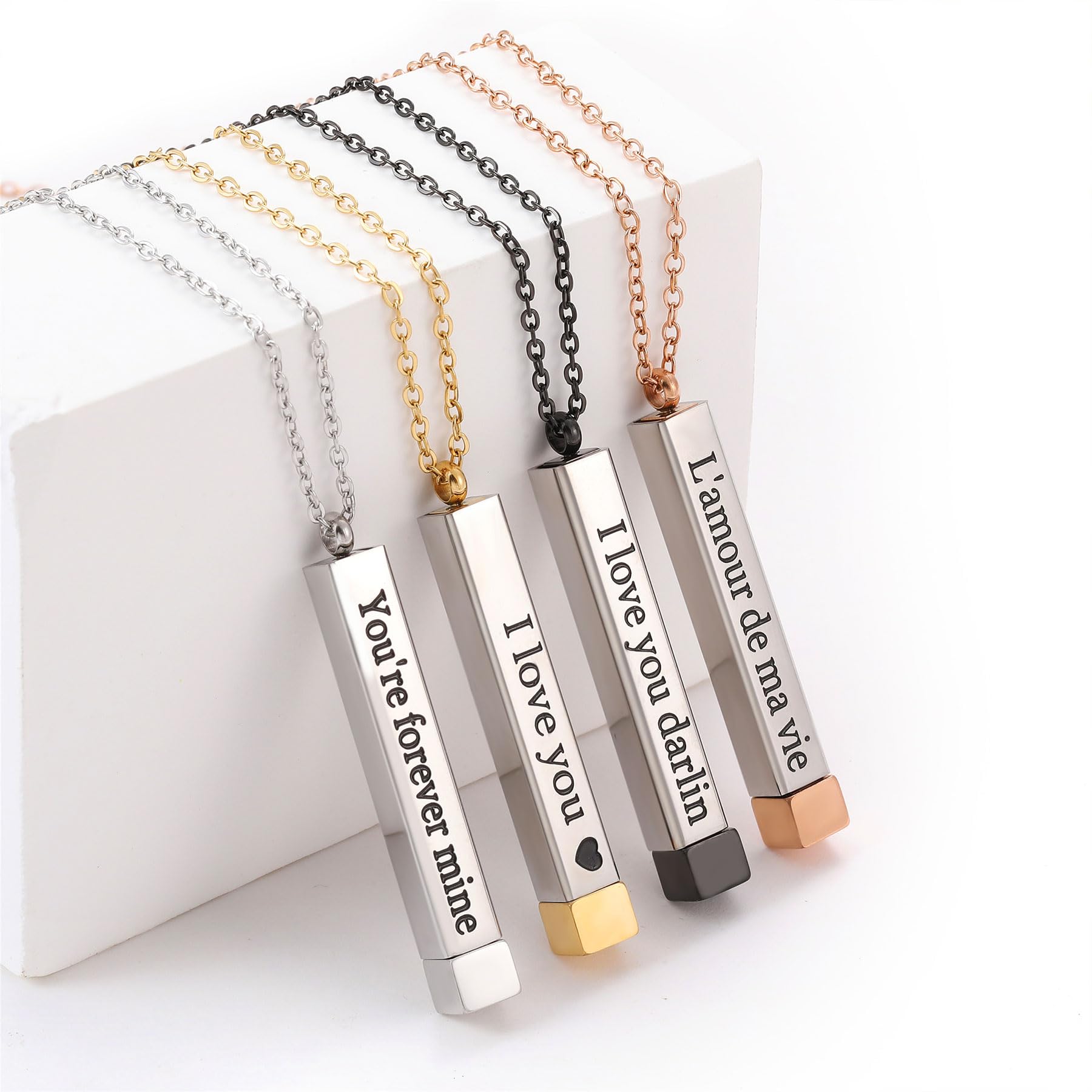 SKQIR Be Kind of a Badass Necklaces for Women with Hidden Message To Best Friends Sisters Funny Inspirational Gifts Vertical Bar Pendant Necklaces Jewelry Gag Gifts for Women