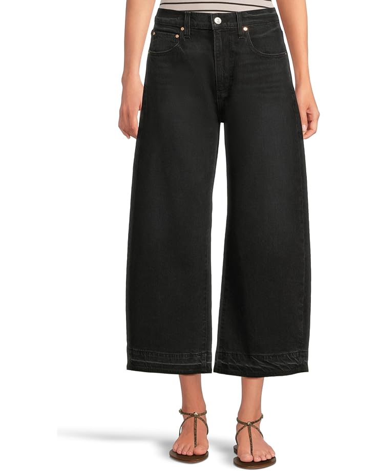 Paige Arellia Ankle Petite With Undone Finished Hem In Black Void - Main View