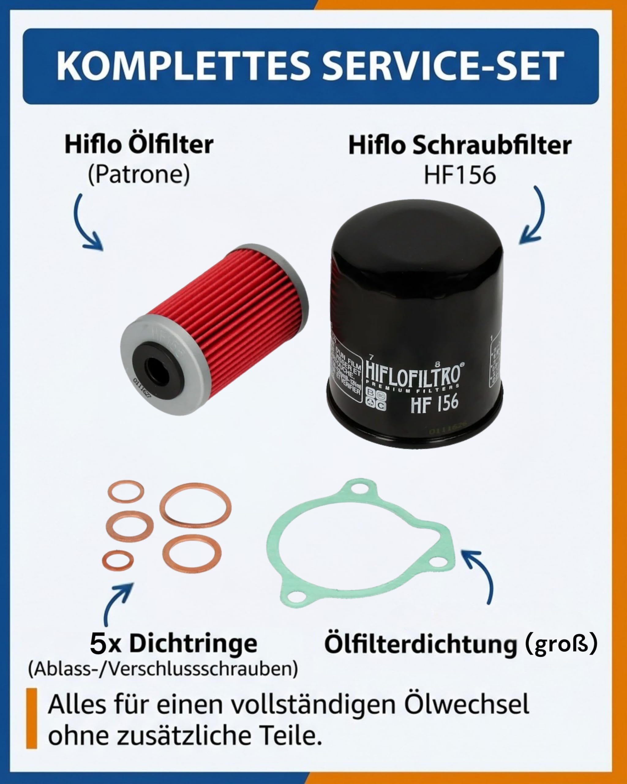 Ölfilter Kit KTM LC4 400 620 625 640 660 EXC Adventure Duke SMC SXC EGS Enduro Supermoto 1995-2007 Motorrad Ölfilter Set mit Dichtungen
