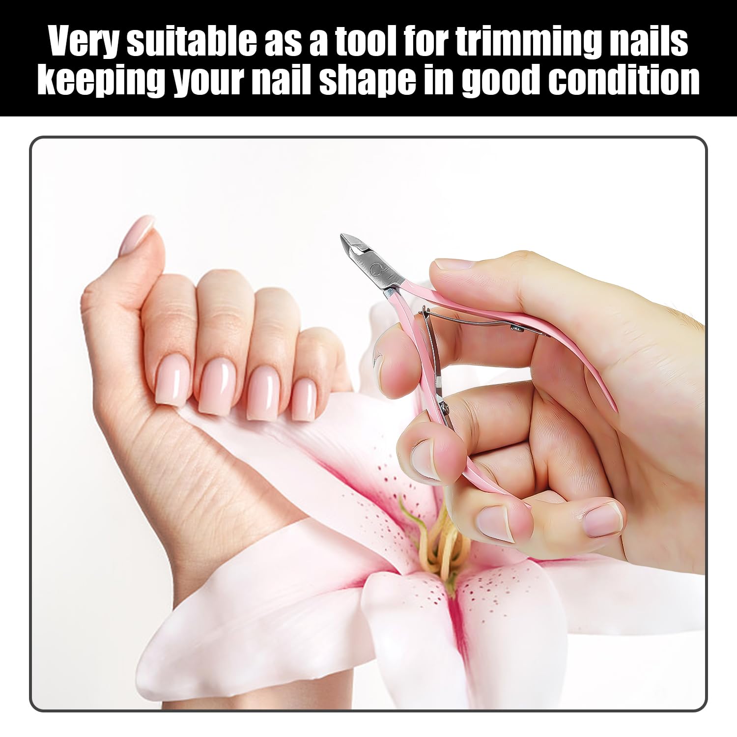 3 Pezzi Realizzati Con Pinze In Pelle Morta In Acciaio Inossidabile E 1 Set Di Strumenti Per Un Periodo, Strumenti Per La Cura Delle Unghie, Accessori Per La Cura Delle Mani (Rosa).