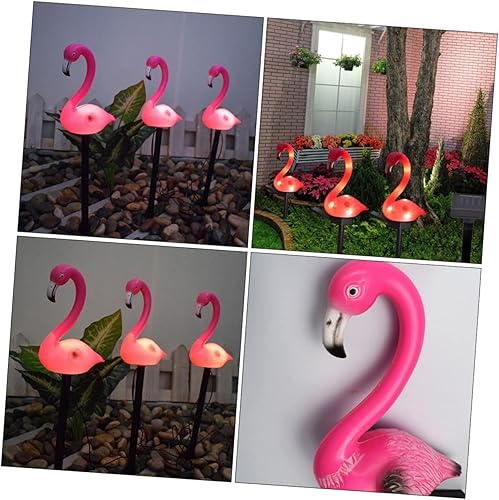 Miniatura 5 de Diseño único de luces solares para decoración de jardín con diseño único de flamenco