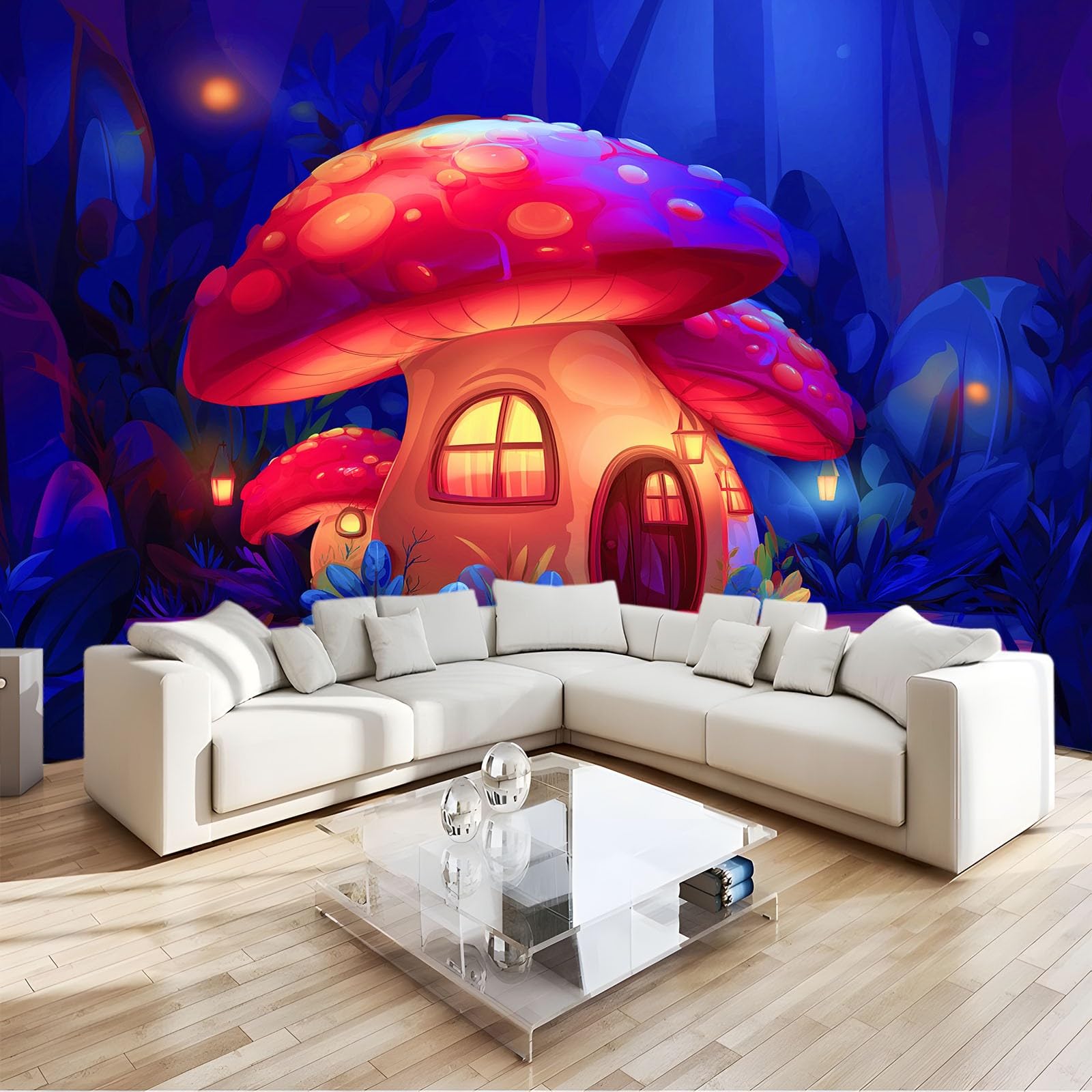 Carta da parati murale per soggiorno, 500 x 280 cm, motivo architettura onirica, poster da parete in tessuto non tessuto, per camera da letto moderna per camera dei bambini, sfondo TV, decorazione da