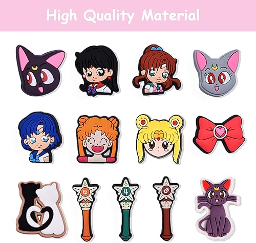 Miniatura 2 de 30 dijes de cocodrilo de anime para niñas, mujeres y niños, paquete de bonitos dijes de cocodrilo de PVC rosa, pines de anime, adornos de cocodrilo,