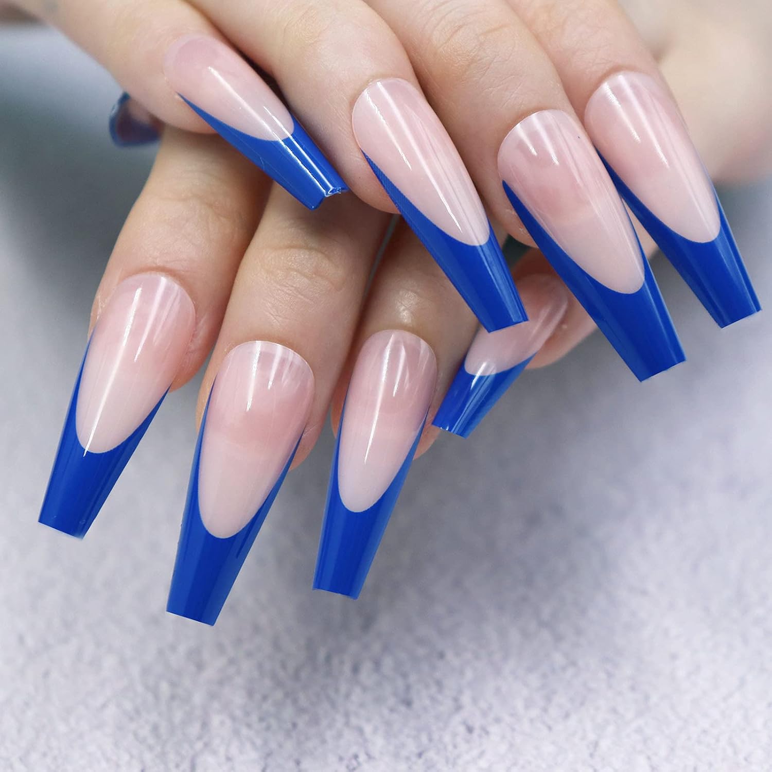 Buy Misud French Nails Extra Long False Nails Coffin Fake Nails Ballerina Glossy Press On Nails Full Cover Artificial Uv Gel Acrylic Nails For Women Girls Royal Blue Online In Turkey Buy Misud French Nails Extra Long False Nails Coffin Fake Nails Ballerina Glossy Press On Nails Full Cover Artificial Uv Gel Acrylic Nails For Women Girls Royal Blue Online In Turkey
