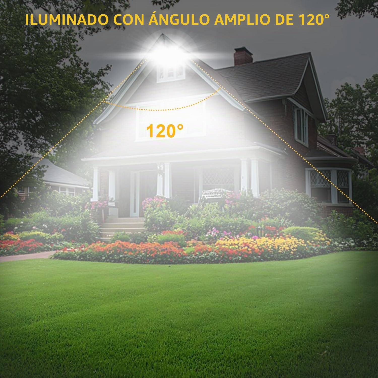 CREATESTAR Focos LED Exterior 100W, Proyector LED Exterior 2 Piezas, foco exterior de 10000LM Floodlight, IP66 Impermeable foco blanco frío de 6500K, luz de inundación para almacén, jardín, patio