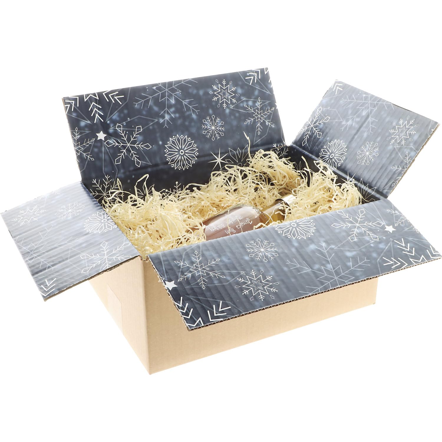 ratioform | Wellpapp-Faltkarton mit Innendruck Christmas | Hochglanz, Innenmaße 350 x 315 x 170 mm, VE 20 Stk