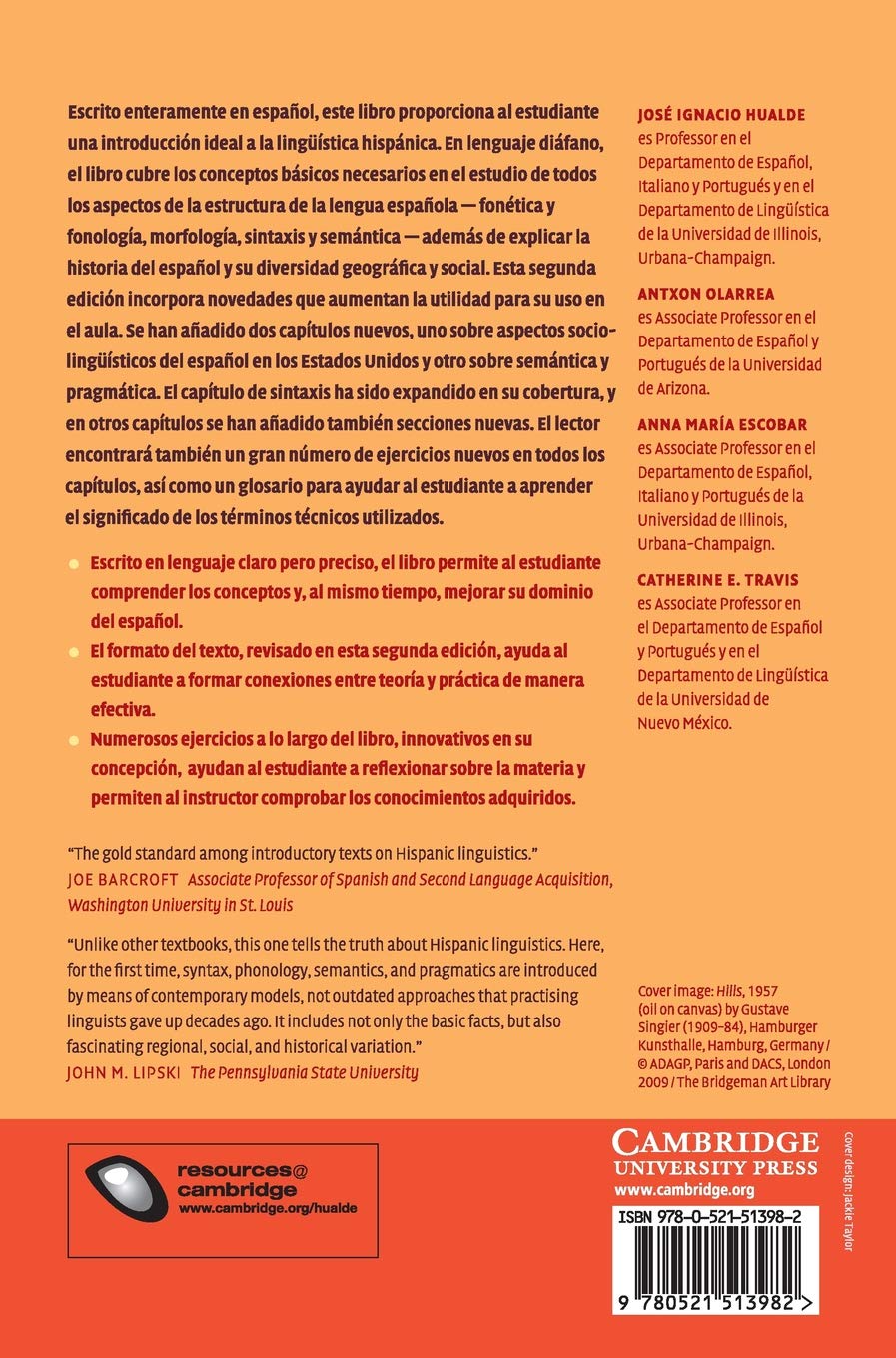 Introducción a la lingüística hispánica 2nd Edition Hardback