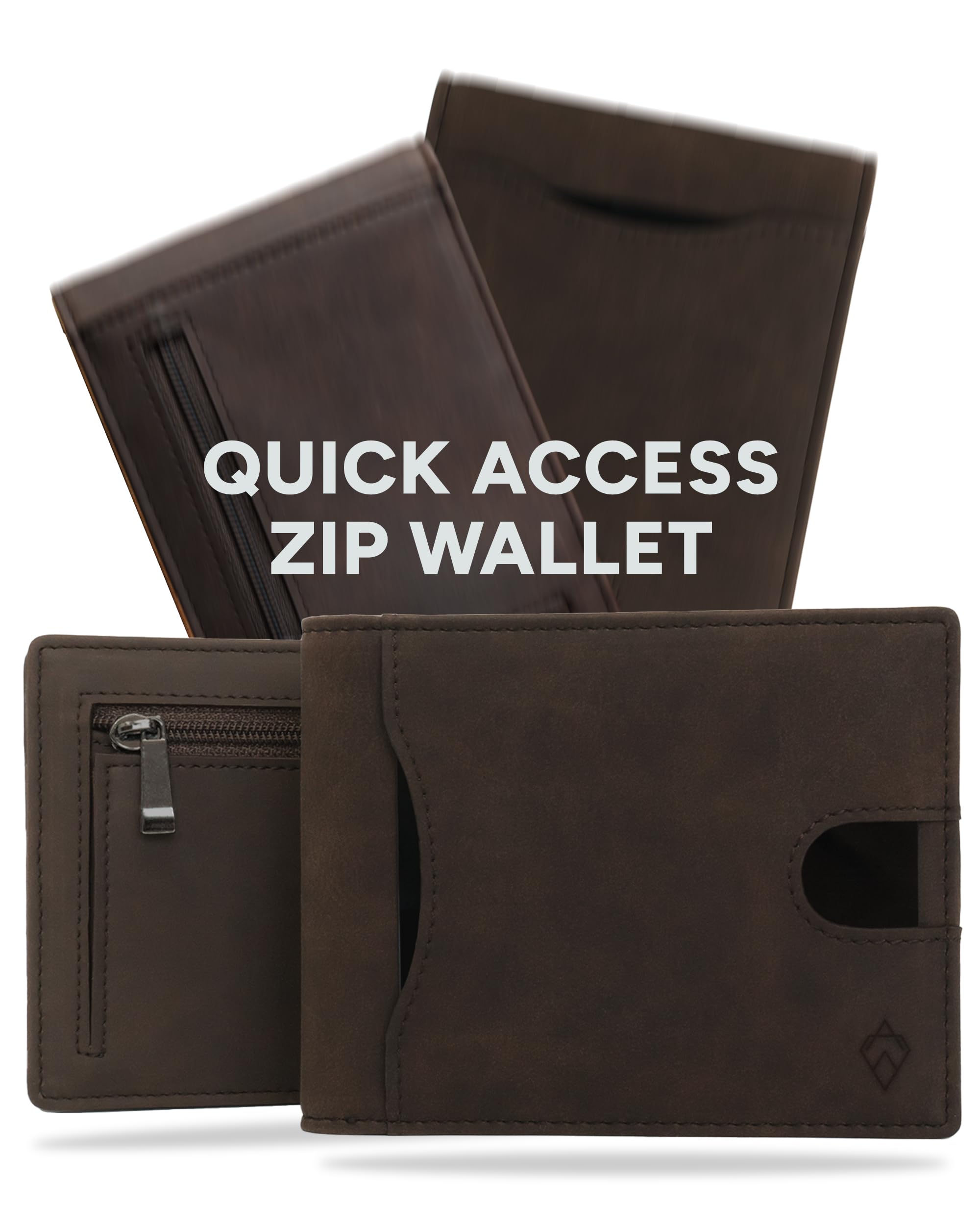 RFID Blocking Bifold Card Wallet and Gift Box – Stylish Mens Wallet – Credit Card Holder Wallets for Men (Delta Collection)